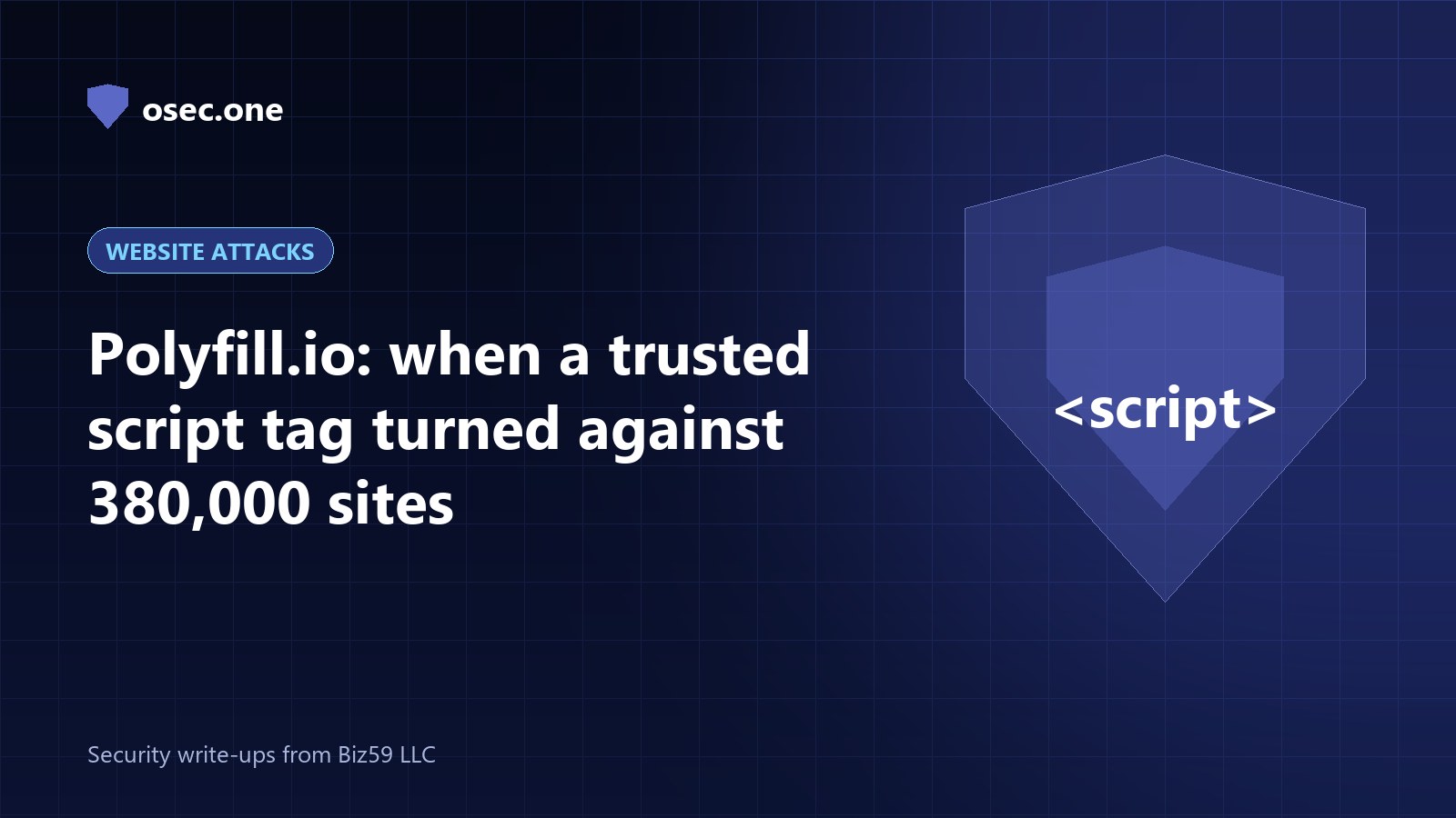 osec.one case analysis cover: third-party script CDN takeover